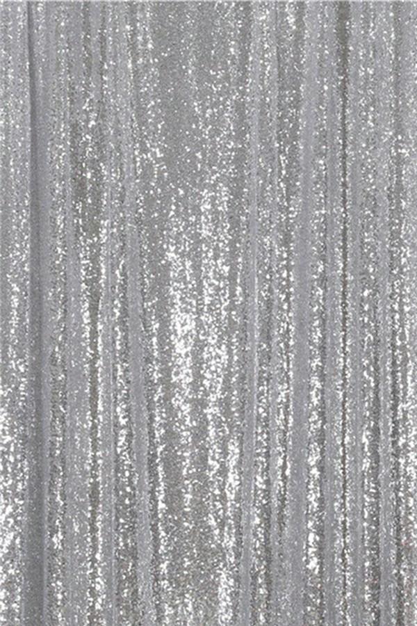 Silber Pailletten Stoff Hintergrund für Party Hochzeit Dekoration D30