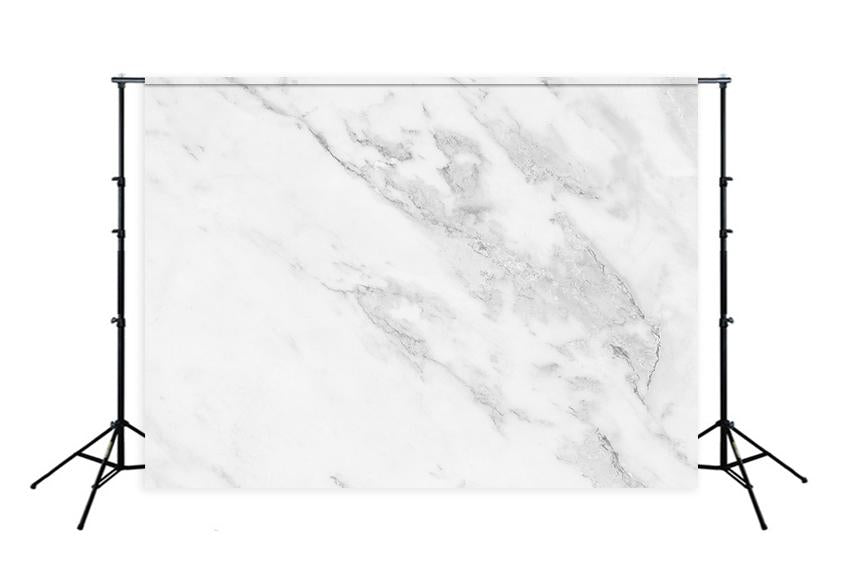 White Marble Texture Nature Pattern Designs Photo Backdrop D115