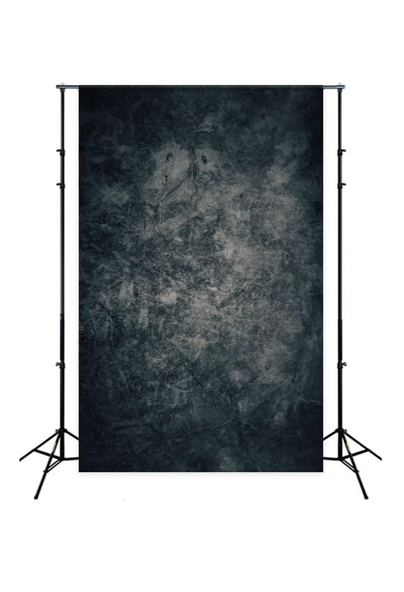 Abstract Dark Black Portrait Photography Backdrop for Studio D174