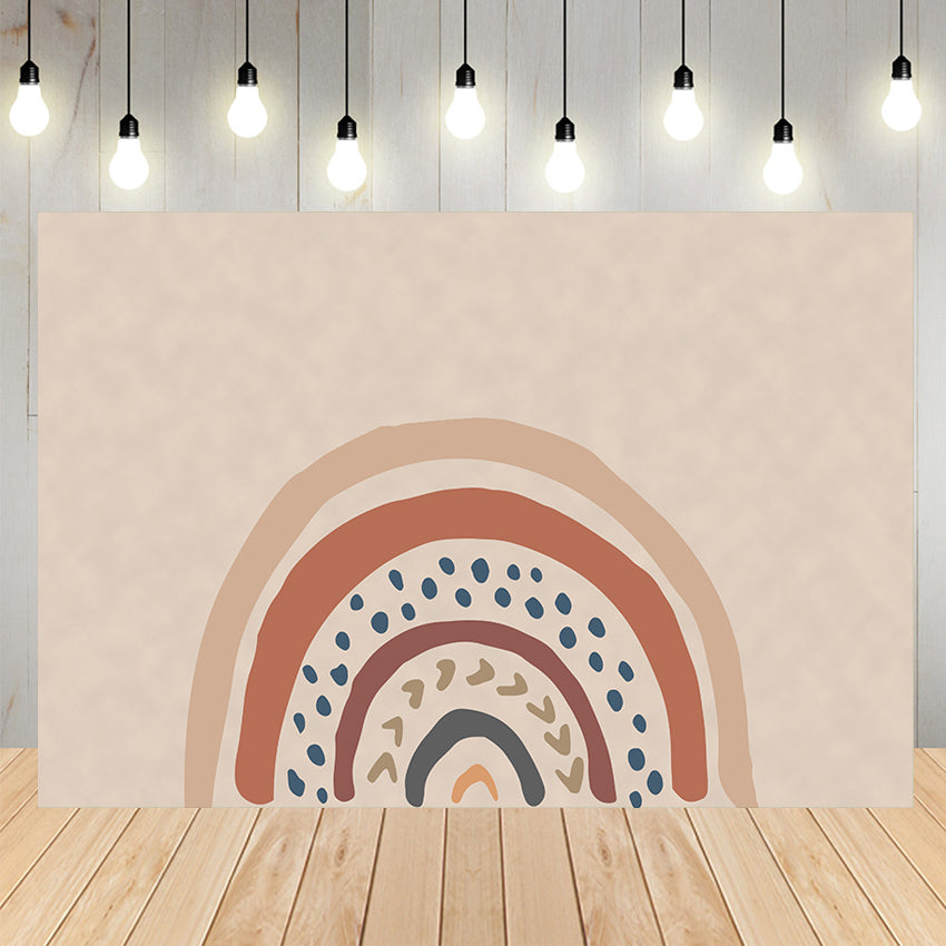 Boho Rainbow Party Banner Dekoration Hintergrund D759