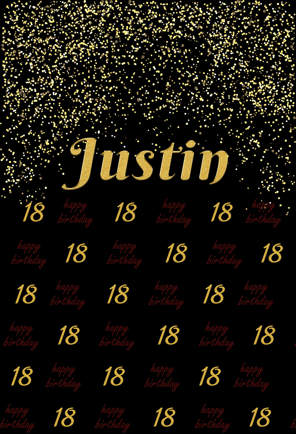 Benutzerdefiniert 18 Geburtstag Fotografie Hintergrund Schritt und wiederholen Geburtstag Banner