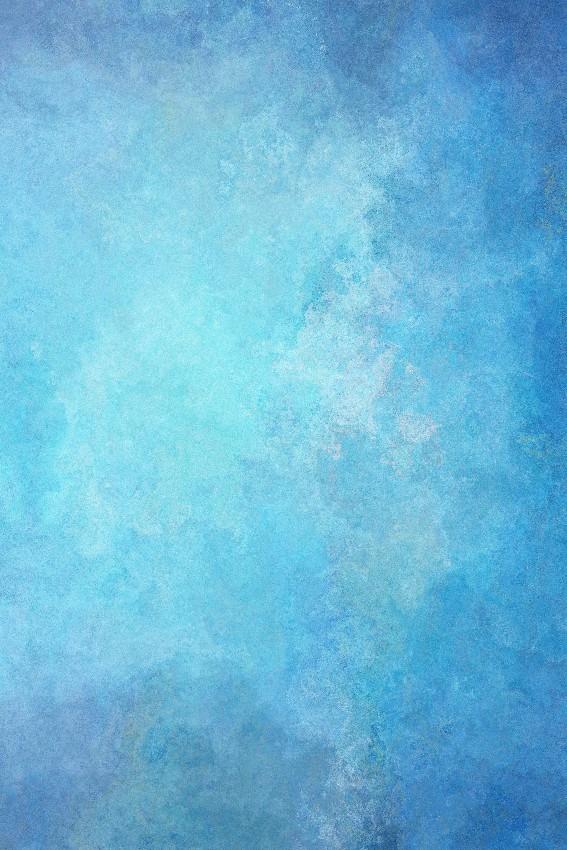 Blue Watercolor Abstract Texture Painted Backdrop for Photo Shot DHP-630