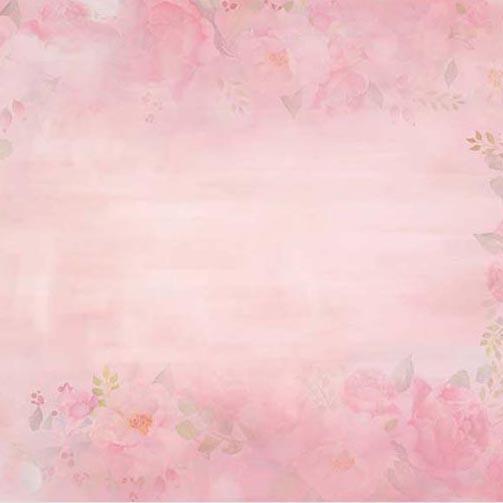Pink Floral Wall Photography Backdrops