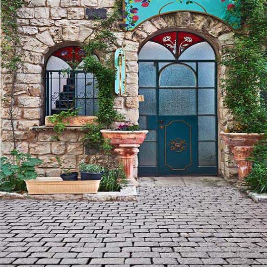 Vintage Door Stone Wall Backdrop For Photo Studio G-235