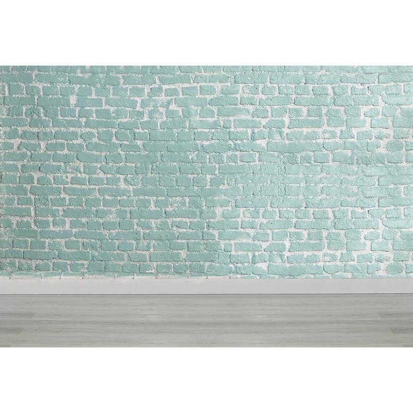 Blaue Backsteinmauer-Hintergründe Fotografie-Hintergründe G-464