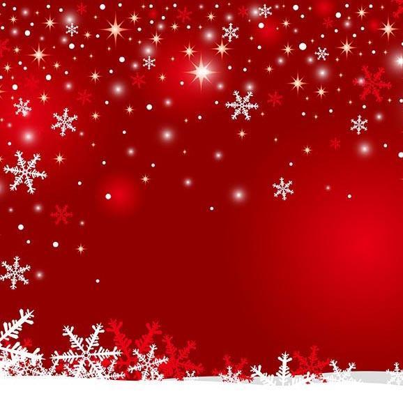 Bokeh Schneeflocke Rot Festliche Kulisse für Raumdekoration G-517