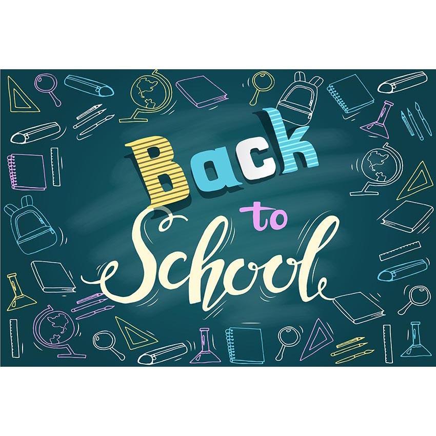 Back to School Chalkboard Photo Backdrop G-646