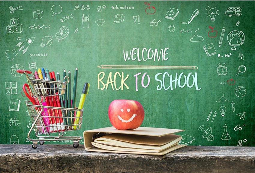 Zurück in die Schule schwarzboard-Hintergründe für Foto G-647