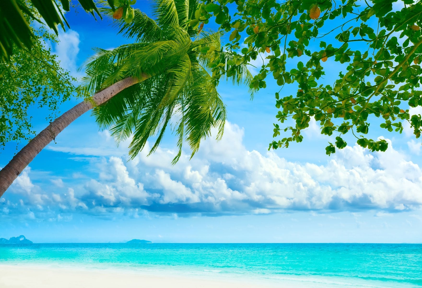 Sommer blau Meer Himmel Hintergrund für Bild HJ03740