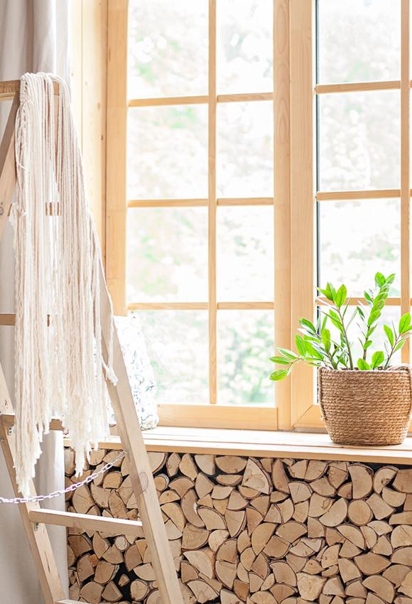 Small Window Pot Plant Indoor Backdrop for Pictures J03152