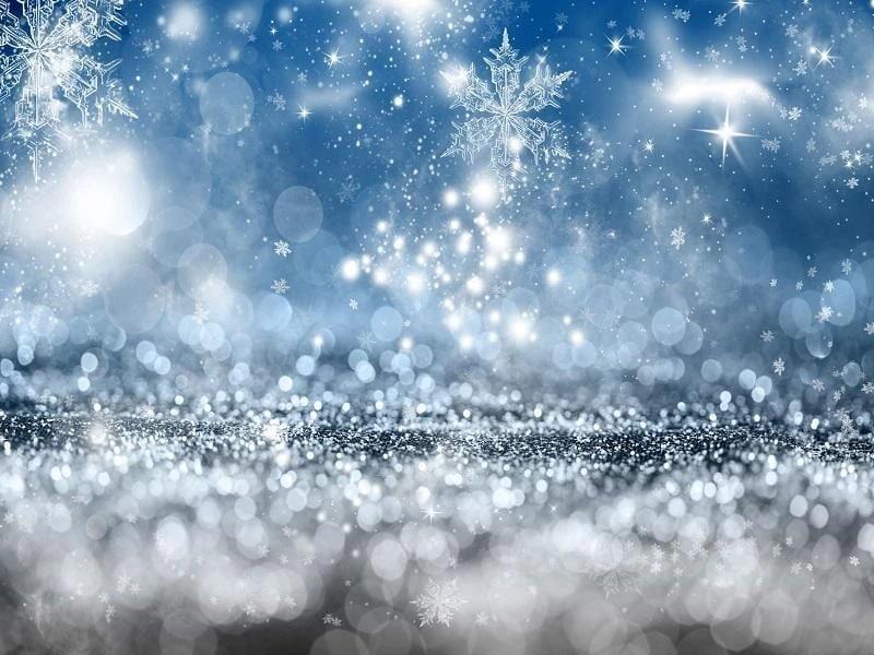 Snowflake Winter Bokeh Wonderland Backdrop for Photography KAT-14