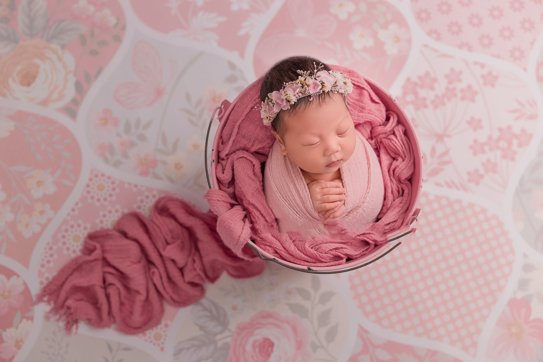 Blumen Hintergrund Kreative Kulisse für Neugeborene Fotografie LV-1191