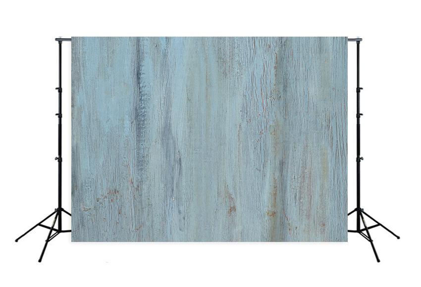 Blue Wooden Texture Backdrop for Photography M008