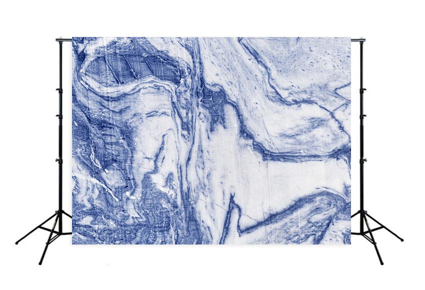 Blue Marble Texture Photography Backdrop M069