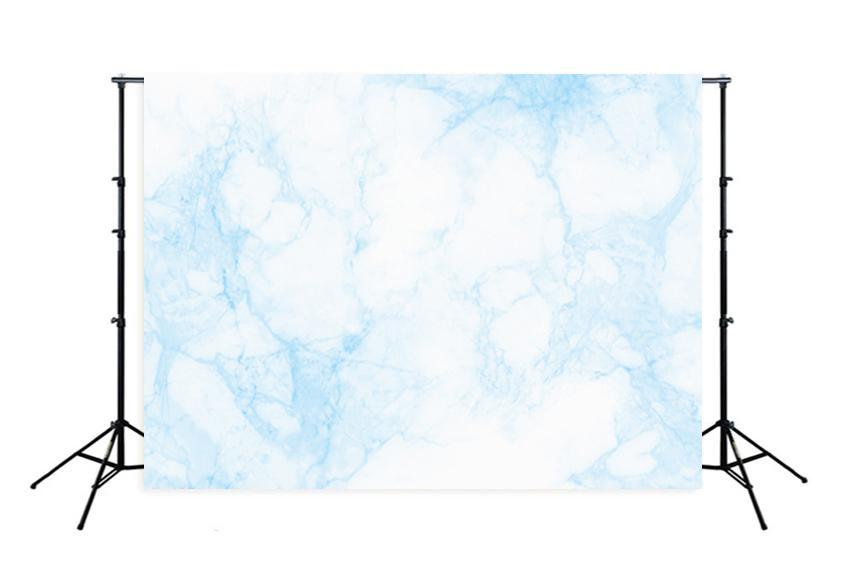 Marble Texture Teal White Photo Backdrop M073