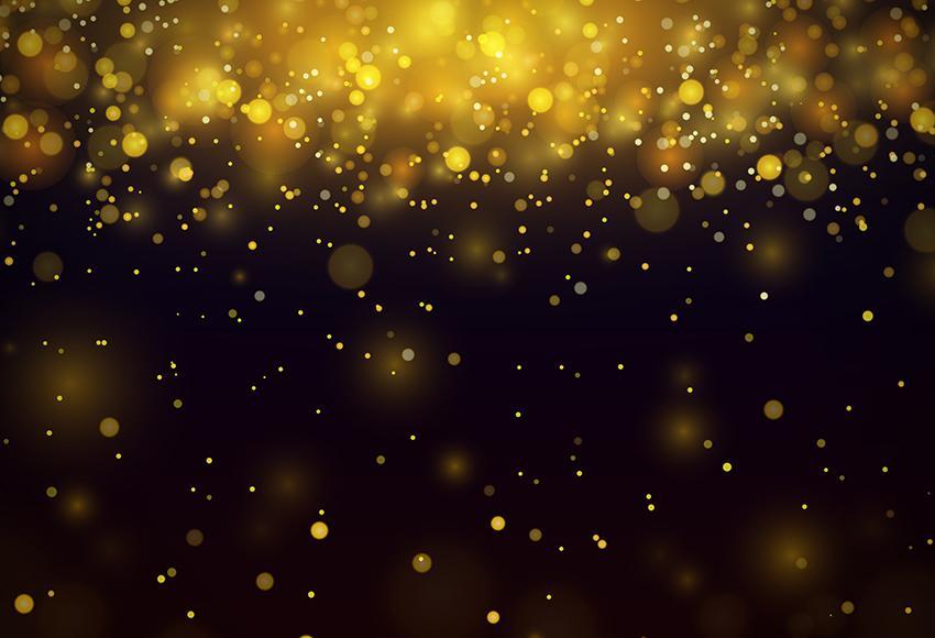 Golden Shiny Lights Bokeh Photo Booth Backdrop M119