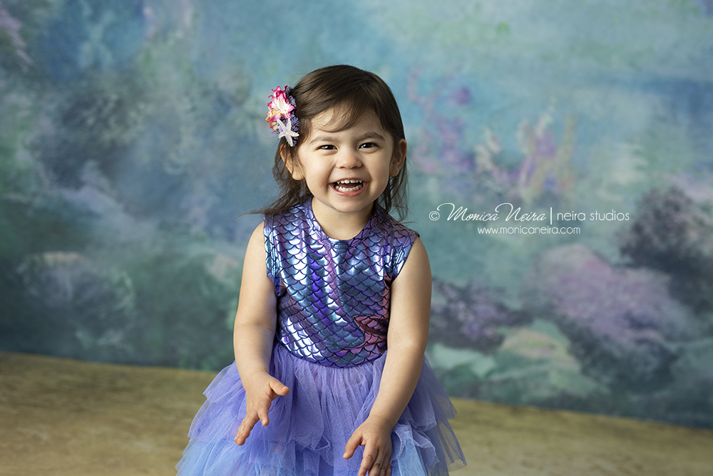 Gouachefarbe Ozean Welt Babydusche Hintergrund für Kunstfotografie NB-089