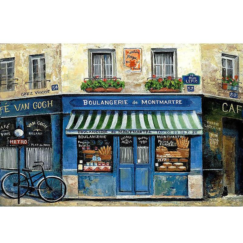 Künstlerische Ölgemälde Café Fotografie Hintergrund für Baby NB-485