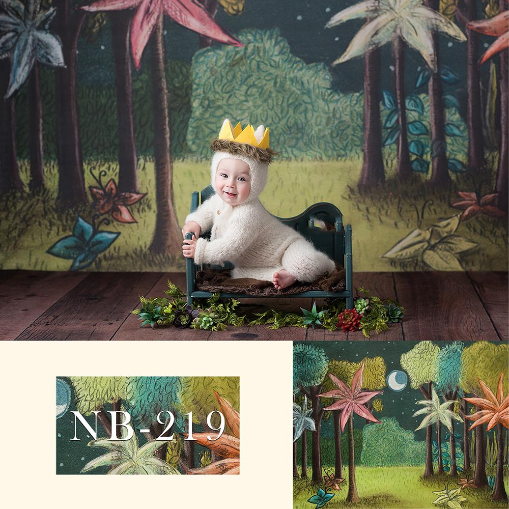 Neugeborener Baby Junge Hintergrund für Fotografie NB-219