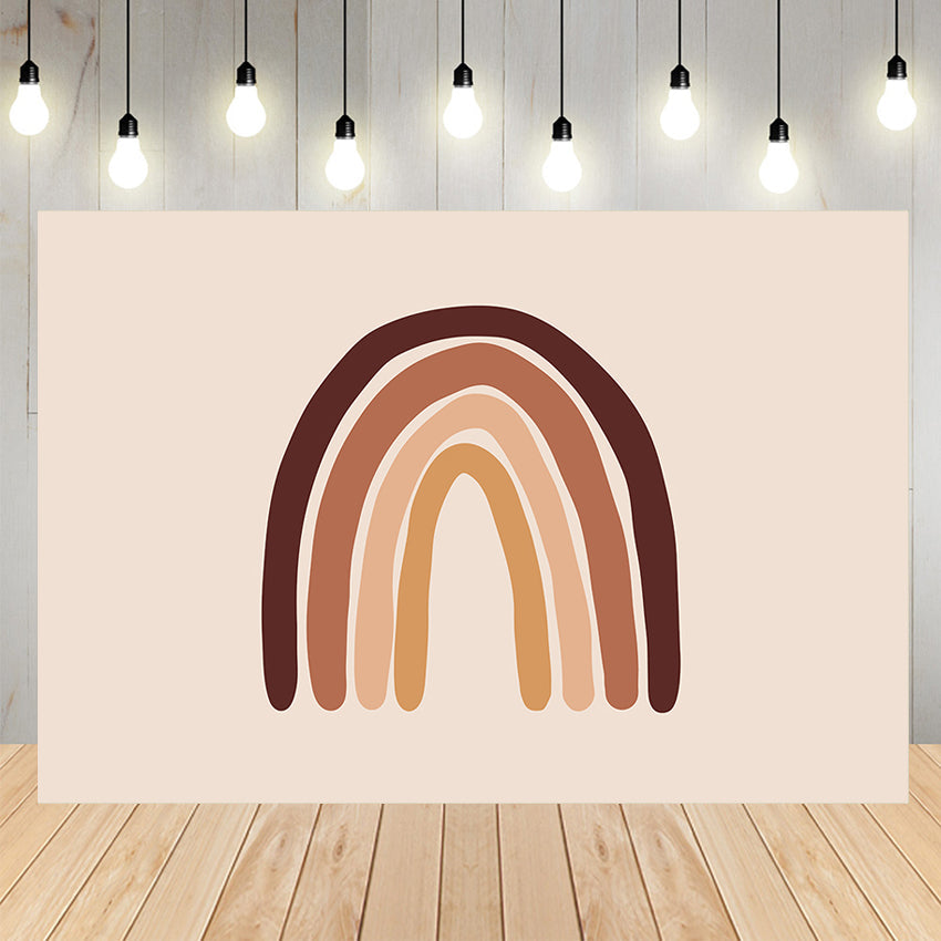 Boho Regenbogen Hintergrund für Fotografie SH-1013