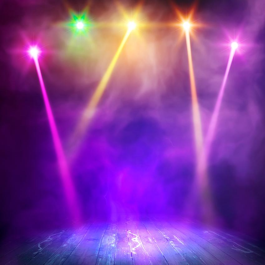 Colorful Light Effect Spotlight Satge Performance Backdrop