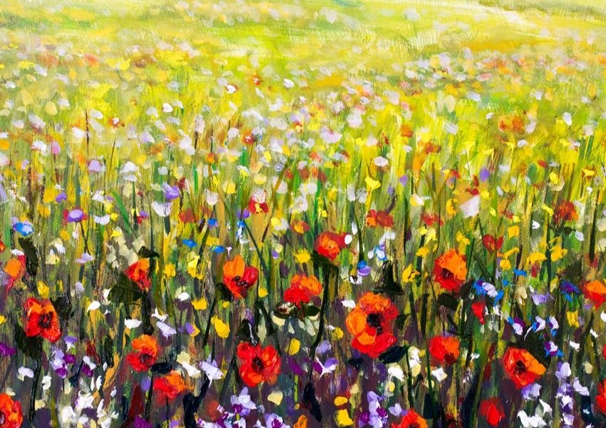 Beautiful Flowers Fine Art Photo Booth Backdrop