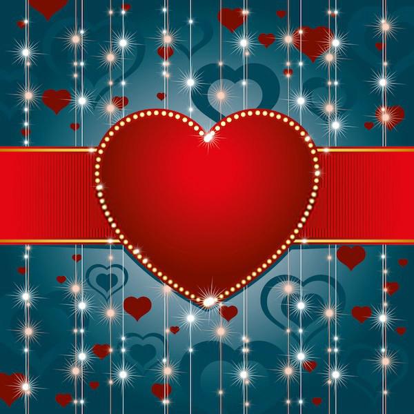 Valentine's Day Hearts Backdrops for Photography SH490