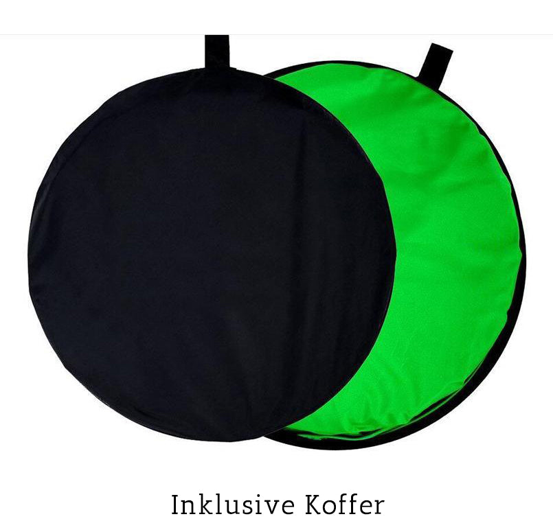 Faltbar Doppelseitig Grün und Blau Fotografie Hintergrund 5x6.5ft(1.5x2m) ZC02