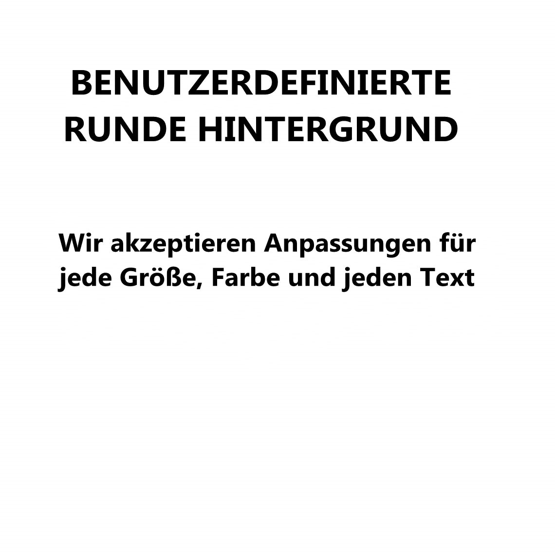 Benutzerdefinierte Runde Hintergrund für Foto-Shooting TR-100