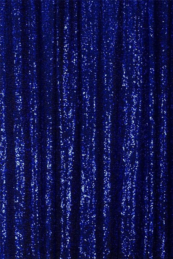 Königsblauer Paillettenfarbiger Hintergrund für Partyhochzeitsdekoration D16