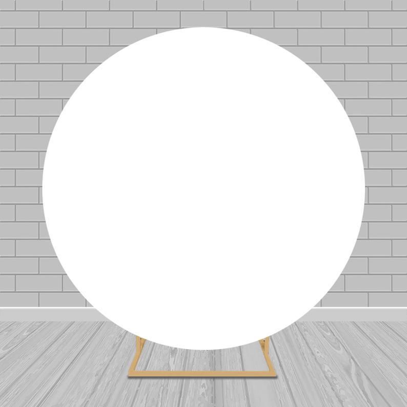 Custom Round Solid Colors Fabric Backdrop for Photo Shoot
