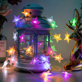 Led Dekorative warmes farbige Lichter Stern Weihnachten Raumbeleuchtung Batteriebox BP1692