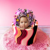 Neugeborenes Baby Fotografie Requisiten bunte Blume Kombination Kopfstück TS1