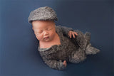 Einteilige Anzüge für Neugeborene aus fadengewobener Baumwolle (mit passenden Kopfbedeckungen) CL6