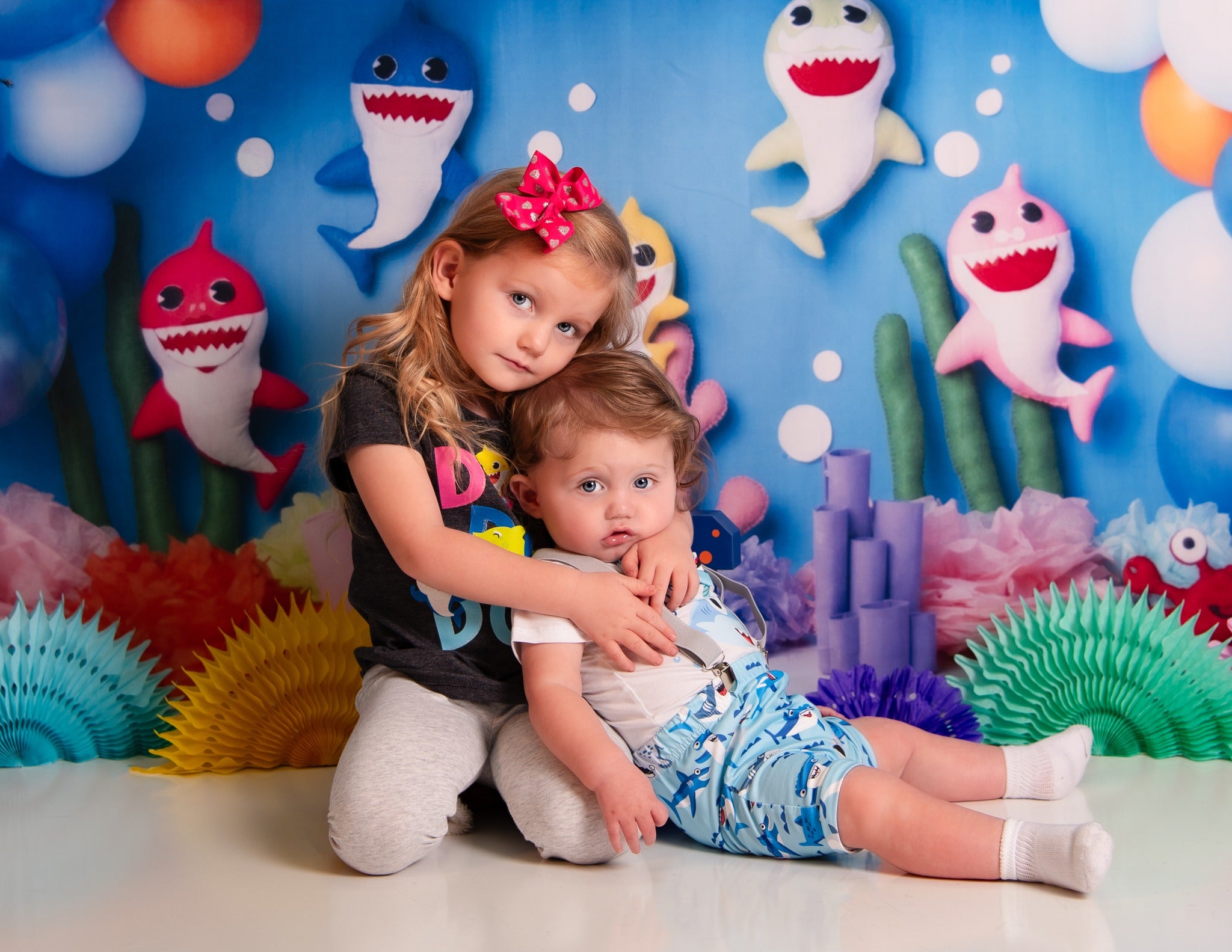 Kleiner Hai-Hintergrund für Kinderfotografie M5-24