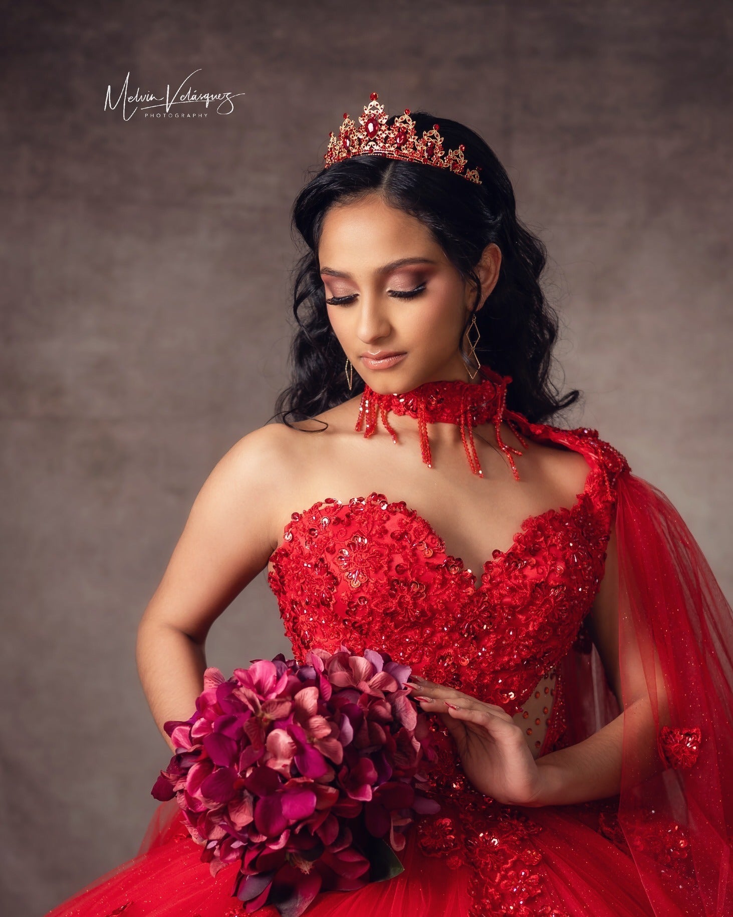 Retro abstrakte braune Dradient-Textur-Studio-Hintergrund für die Fotografie DHP-485