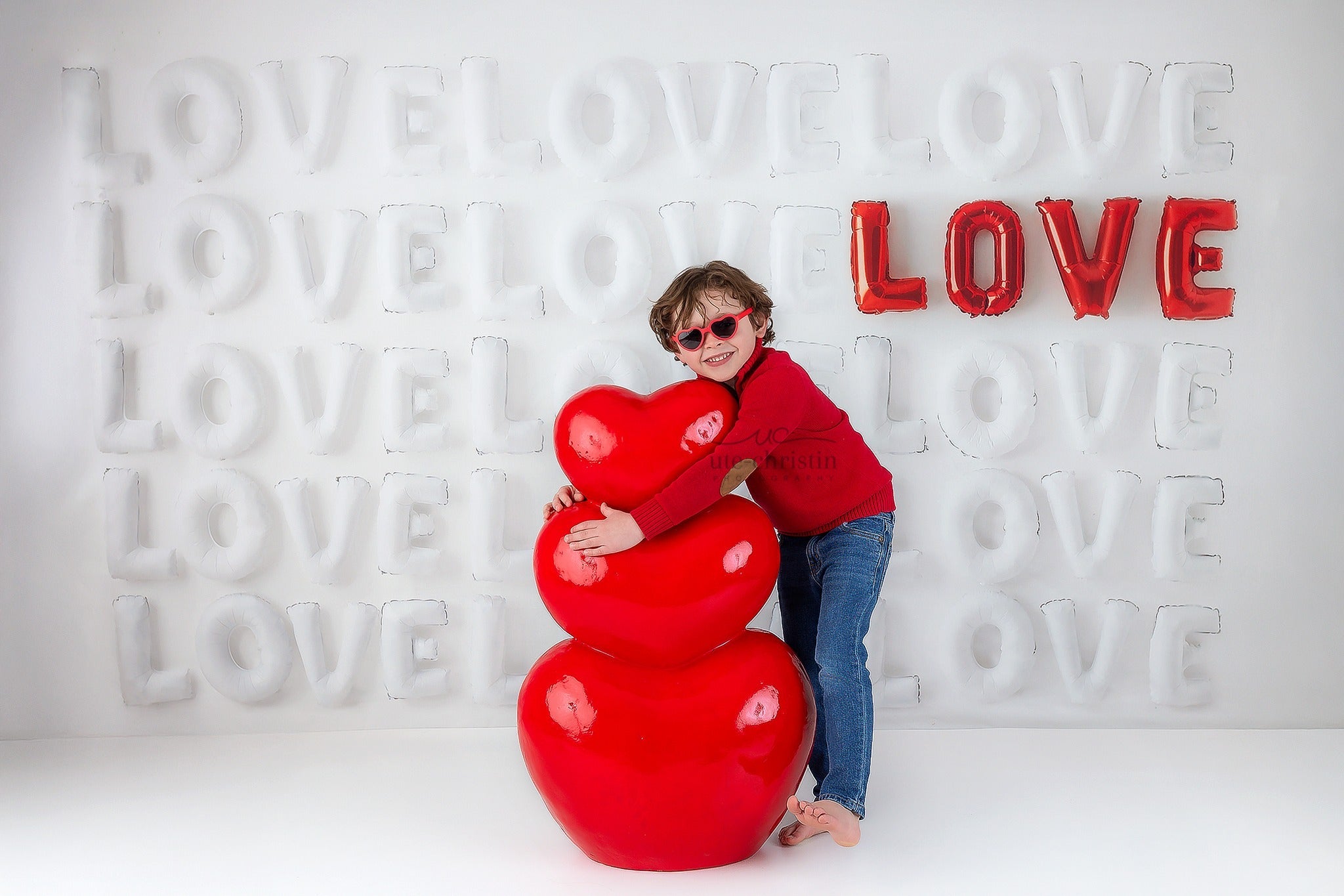 Valentinstag-Fotohintergrund Weiß-rote Liebesbriefe Fotohintergrund Valentinstag-Fotohintergrund MRR9-53