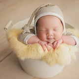 Neugeborenen-Fotografie Kunstpelz-Decke TM