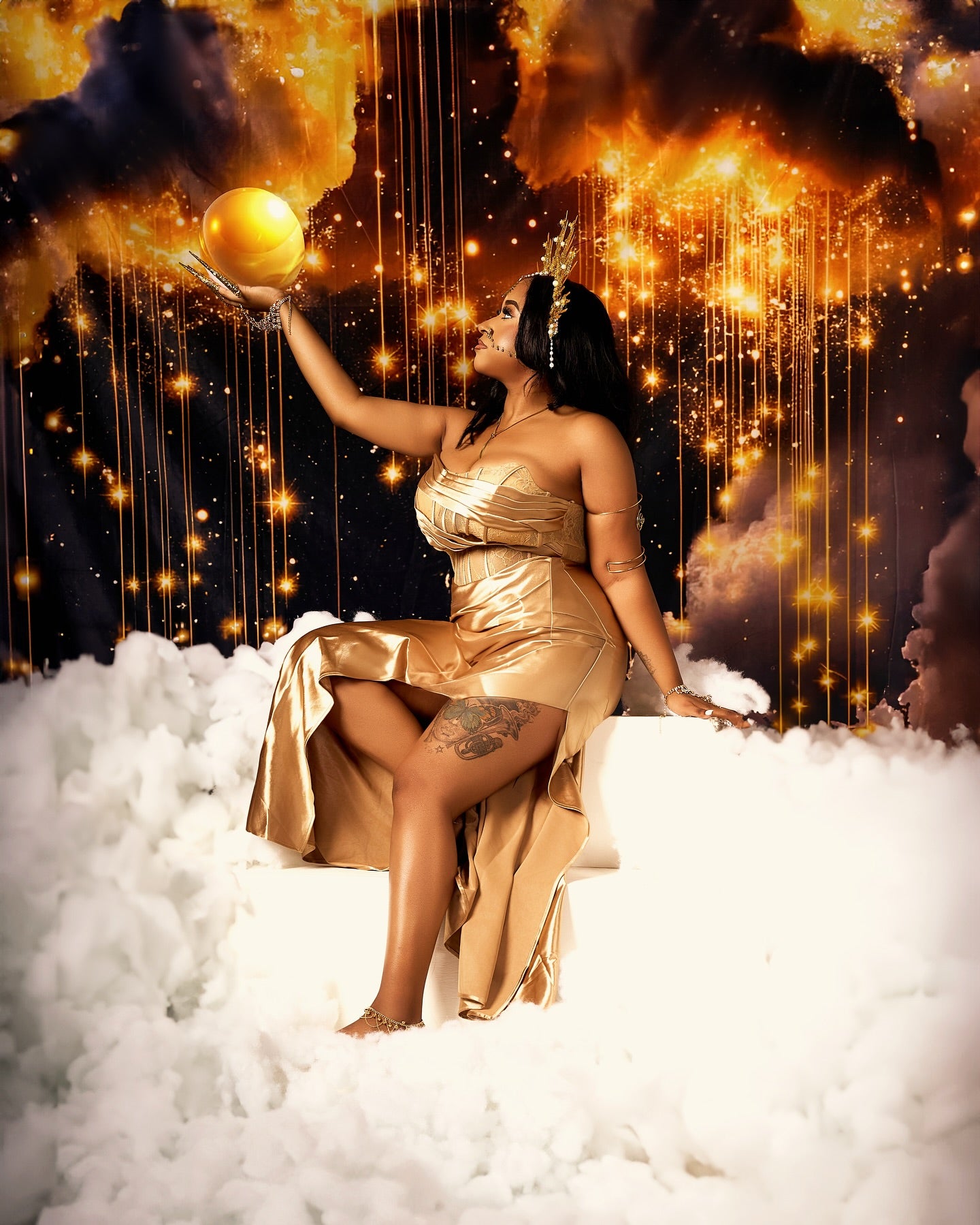 Sternenhintergrund Dunkler Himmel Funkelnder Wolkenhintergrund GQ5-64