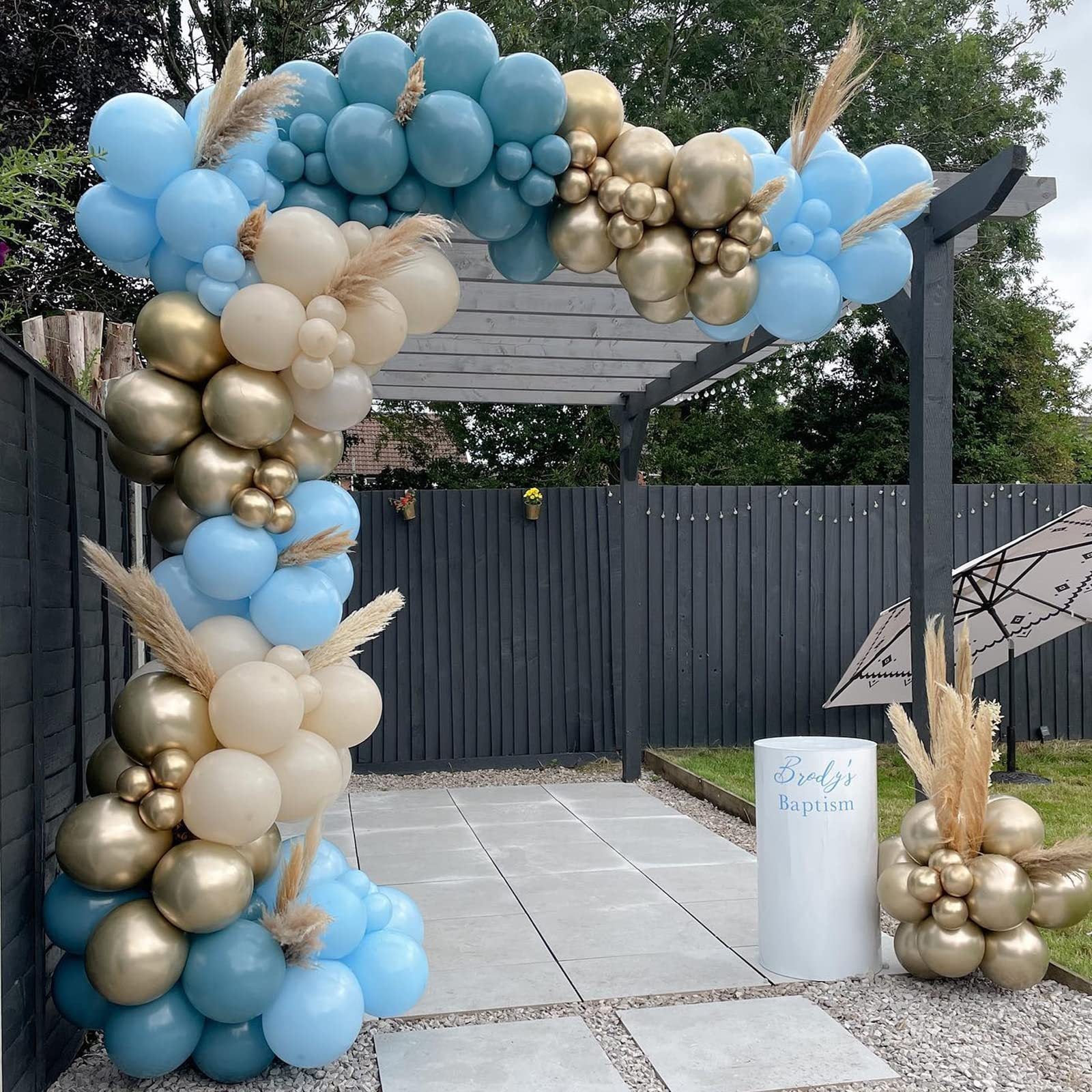 Vintage Marineblau Luxus Geburtstag Party Hochzeit Veranstaltungsort Ballongirlande Kette Set BA28