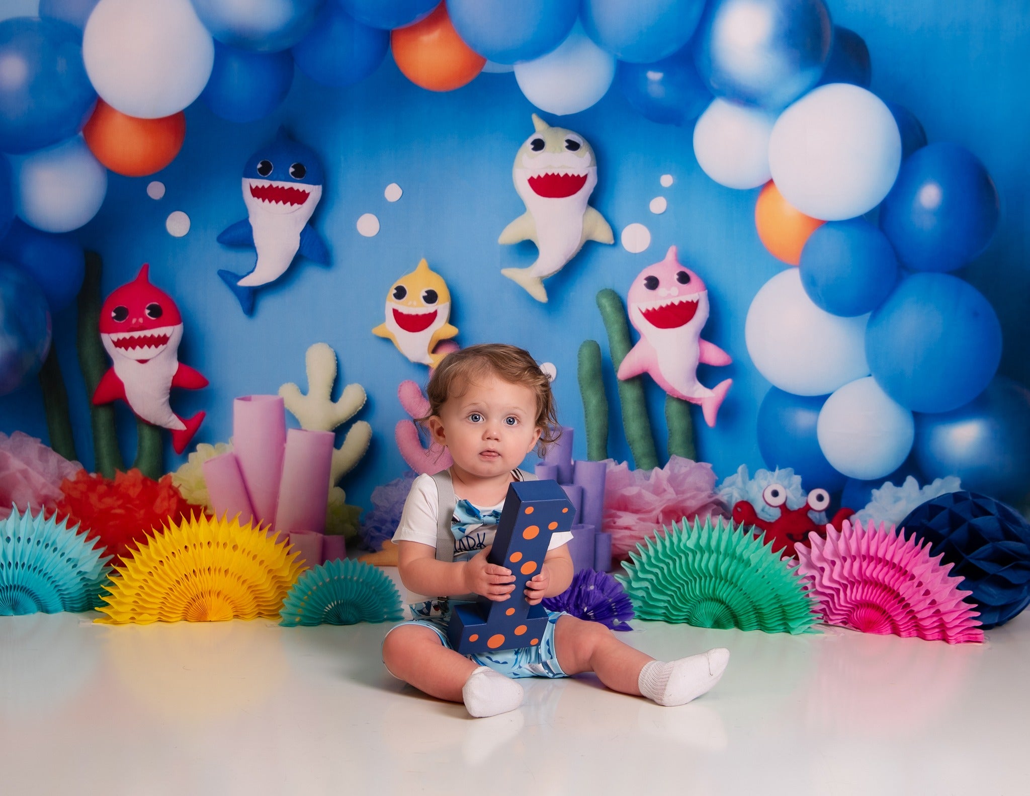 Kleiner Hai-Hintergrund für Kinderfotografie M5-24
