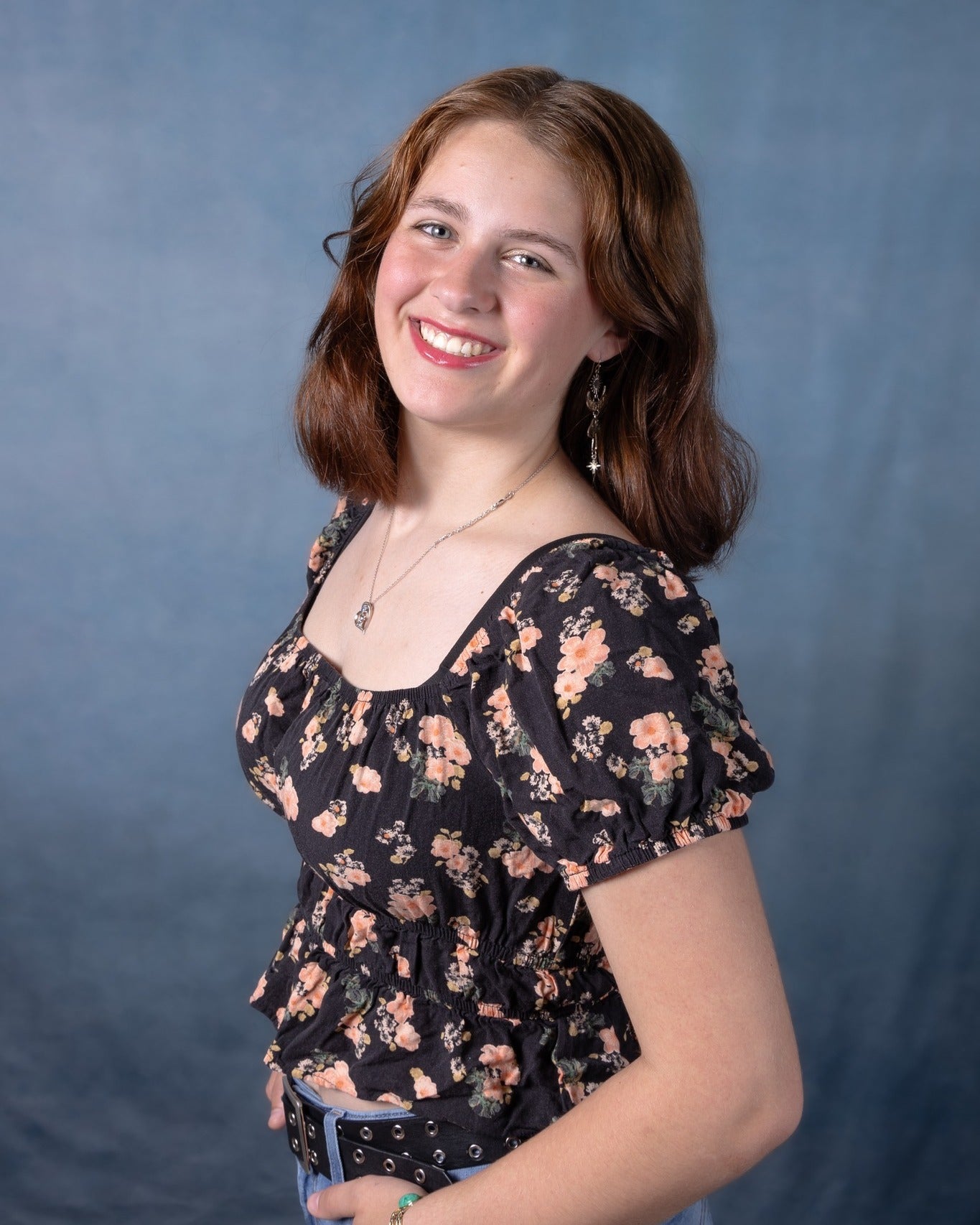 Abstrakte Hintergründe Portrait Blau Fotografie Kulisse für Studio DHP-676