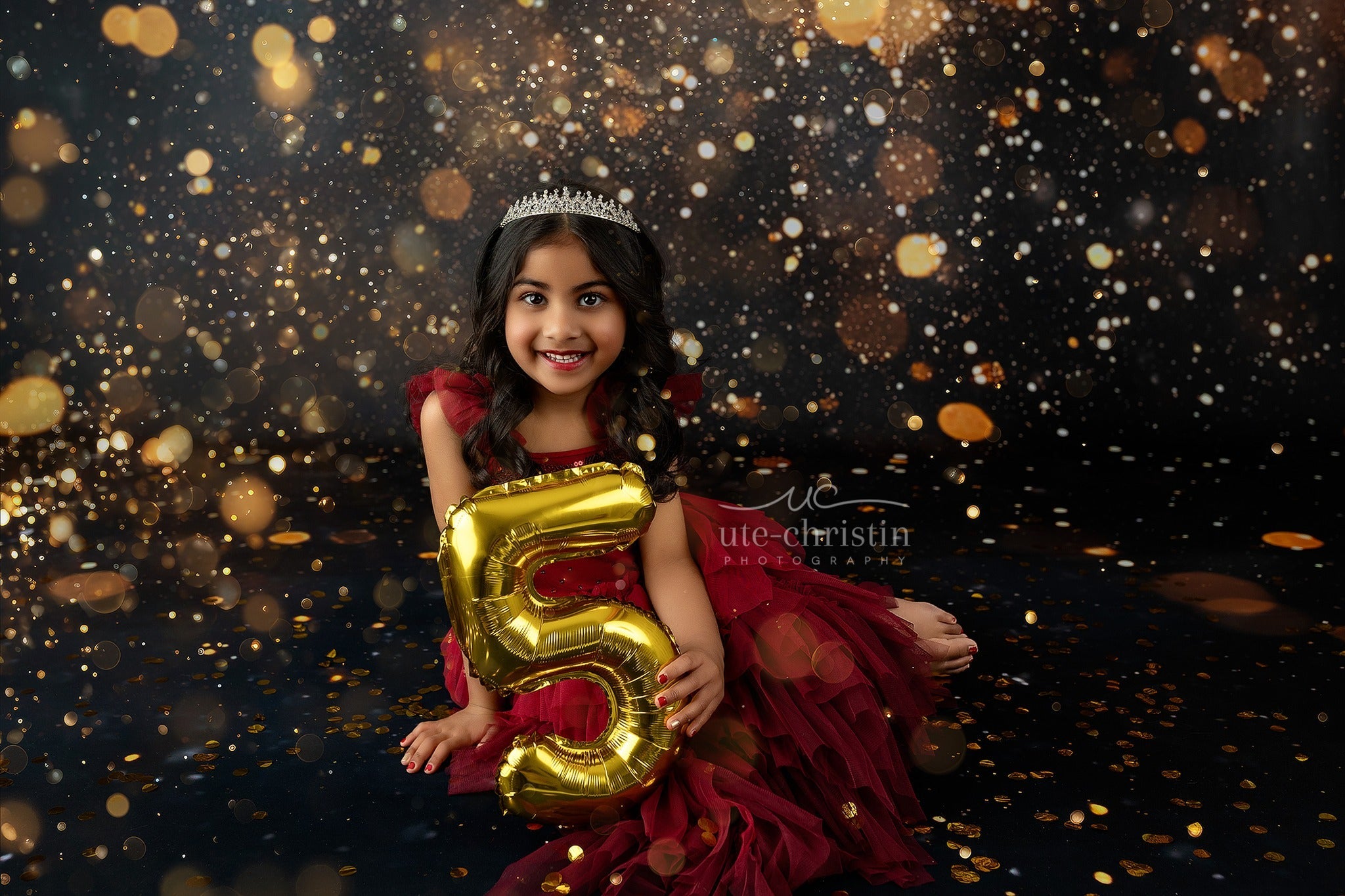 Glitzer-Bokeh-Fotohintergrund Golden funkelnde Glitzerlichter Bokeh-Fotohintergrund MRR9-54