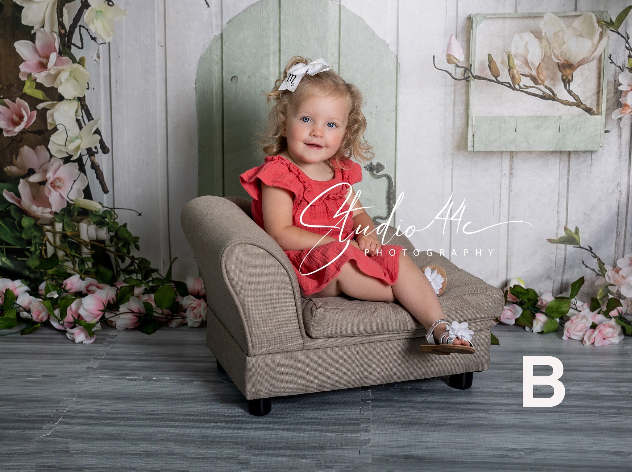 Rosa Blumen Rustikales Haus Frühlings Hintergrund D1055