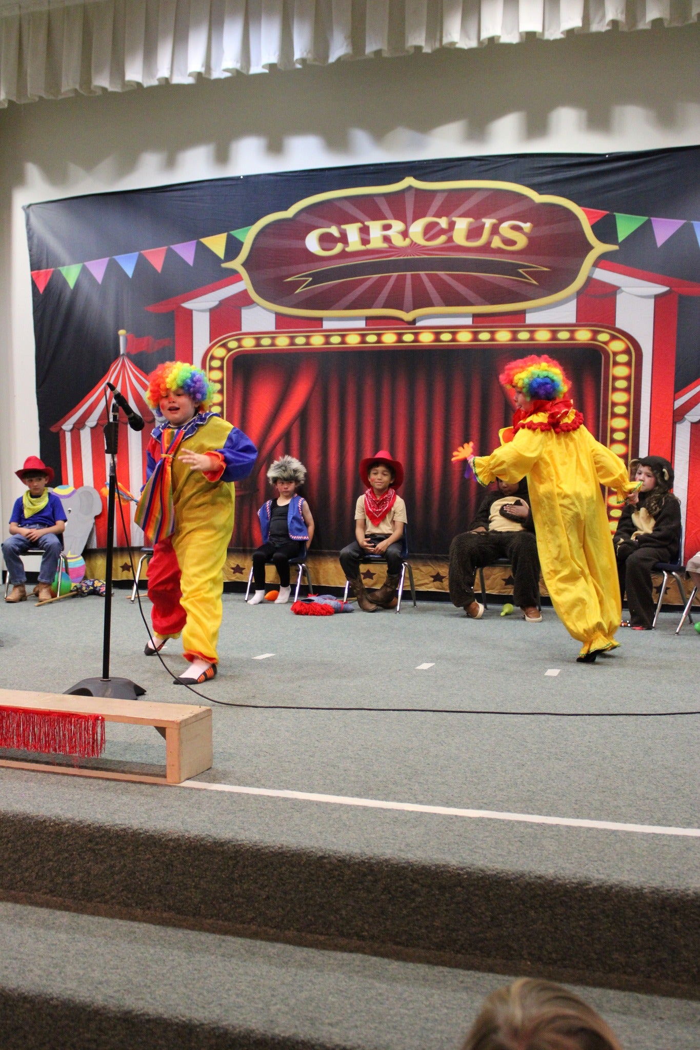 Zirkus-Rotzelt-Karnevals-Fotografie-Hintergrund SH-1011