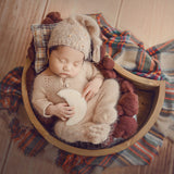 DBackdrop Holz Mondsichel Neugeborenen Fotografie Requisiten SYPJ5