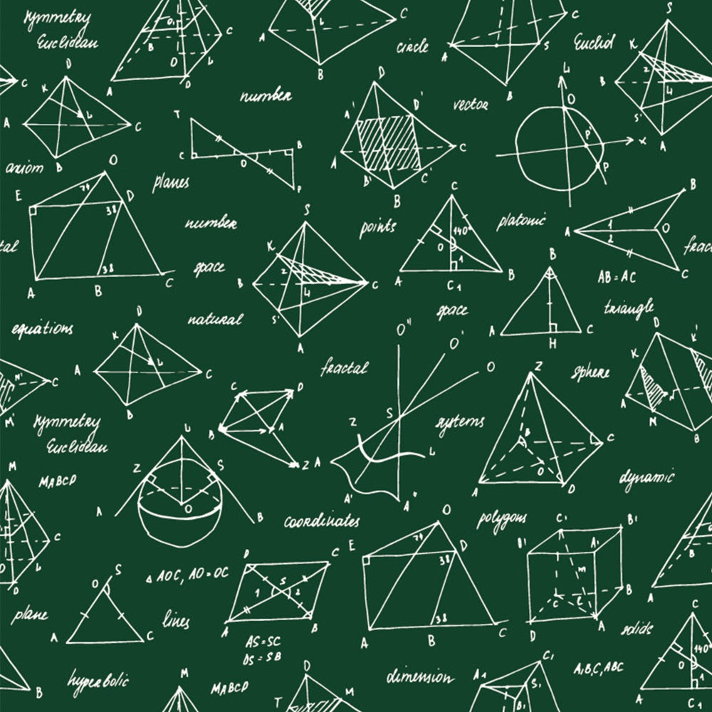 Zurück zu Schule Geometrie Kreidetafel Fotografie Hintergrund BRP7-38