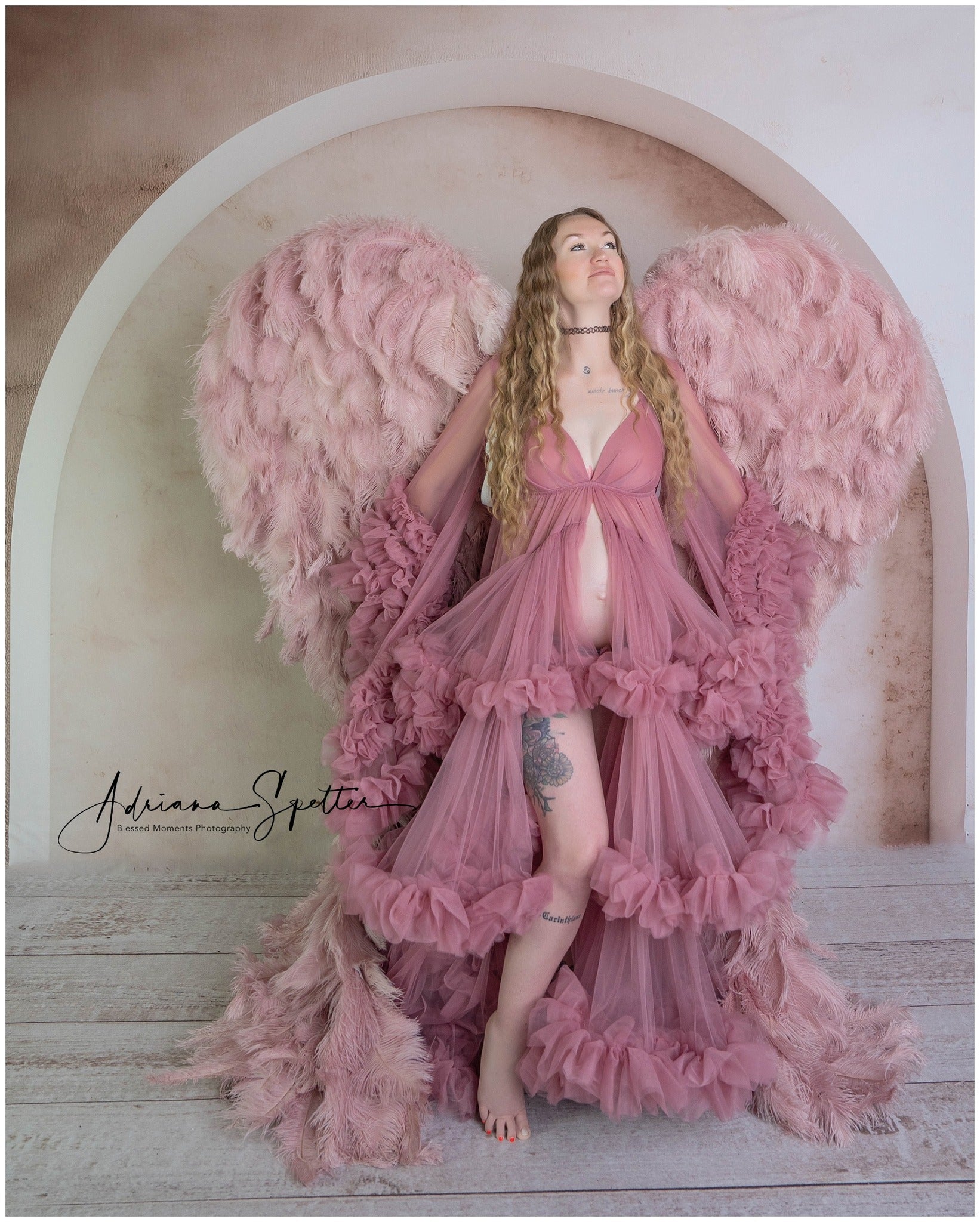 Boho-Fotohintergrund Minimalistischer, weicher, weißer Bogenrahmen Bohemian-Fotohintergrund MRR9-109