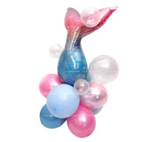 Meerjungfrauenschwanz Ballonkette Kindergeburtstag Partydekoration BA3