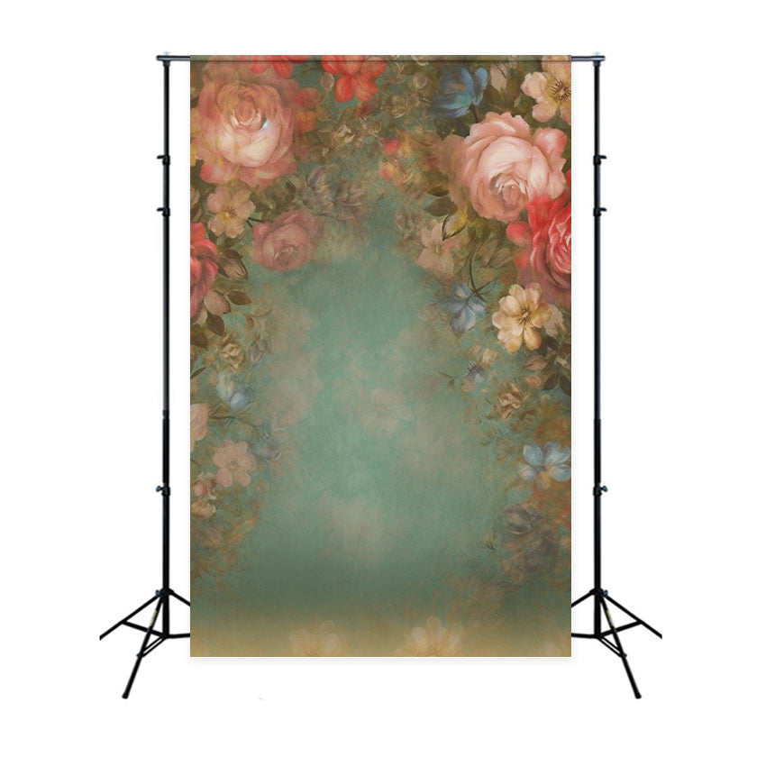 Fotografie Portrait Backdrops Floral Themed Wall Backdrop BRP-11-645